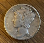 1942-D Mercury Dime – XF – Denver– 90% Silver – WWII Era Winged Liberty Coin 10c