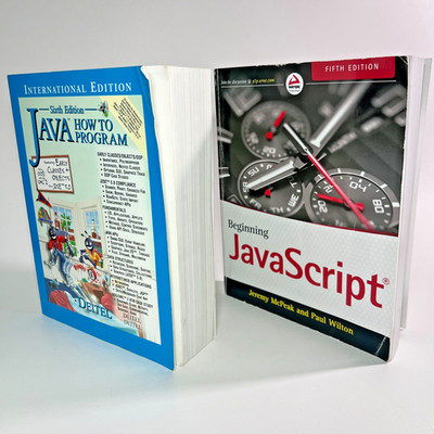Lot of Programming Java Javascript Coding Books x2 How to Program Beginner Intro