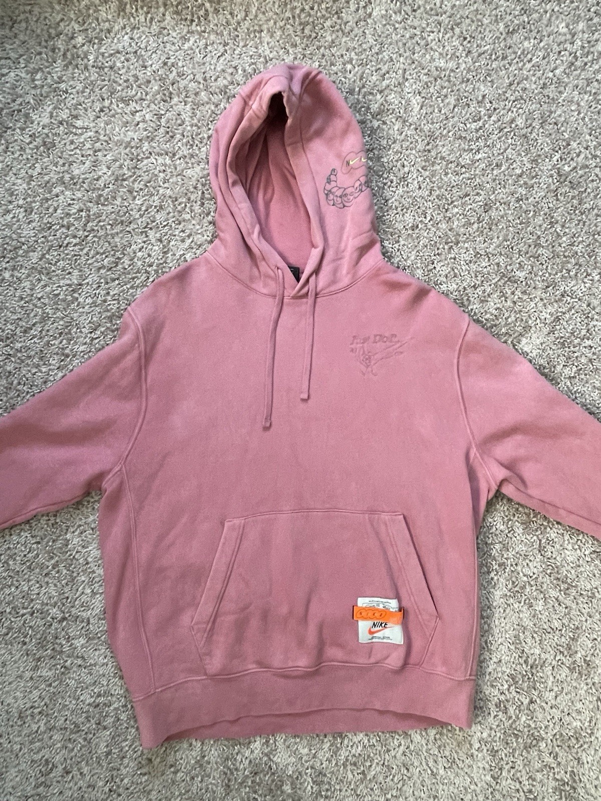 Nike Salmon Colored Authentically Distorted Hoodi… - image 2