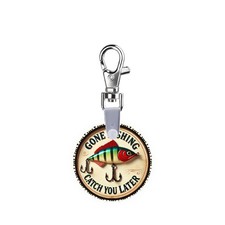 Gone Fishing Smart CodeClip Keychain Digital Badge Buddy