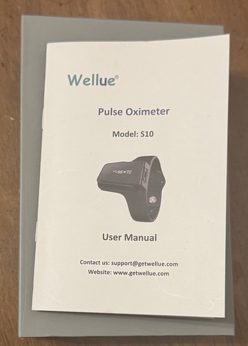 Wellue Pulse Oximeter  Model S10