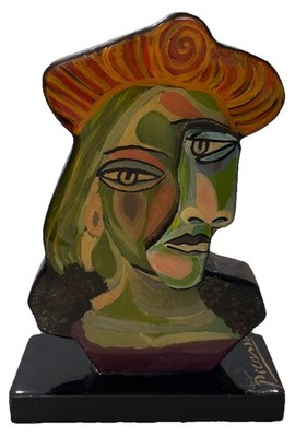 Pablo Picasso 1881-1973 Signed & Numbered. In The style of. Wood Sculpture.