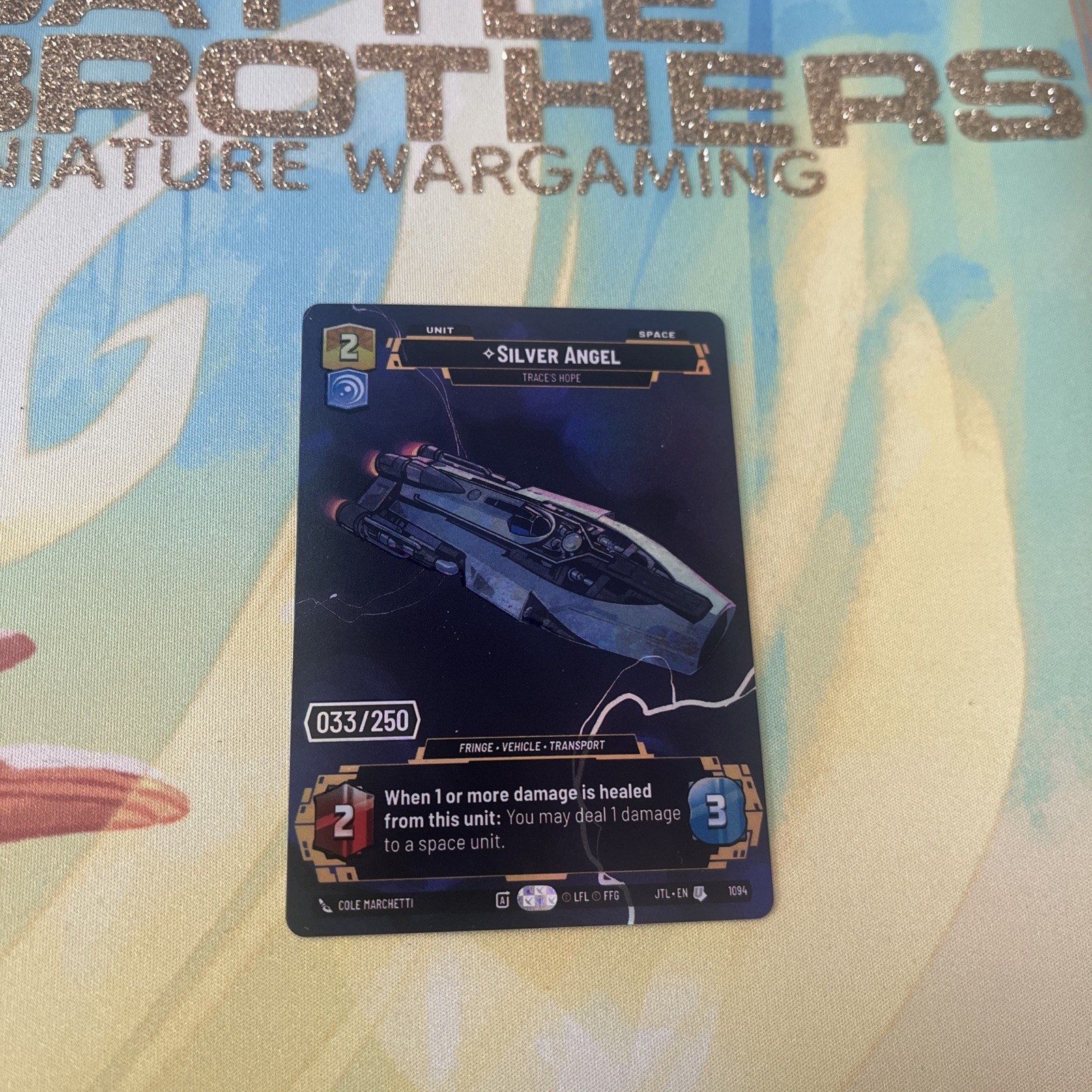 STAR WARS UNLIMITED PRESTIGE SERIALIZED Silver Angel    33/250!!!