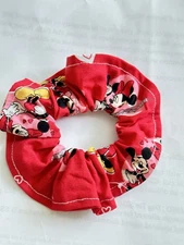 Handmade  Mickey Mouse Hair Scrunchies