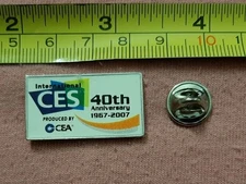 International CES Consumer Electronics Show 40th Anniversary 1967-2007 Lapel Pin