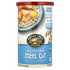 Organic Whole Grain Oats, Gluten Free, Steel Cut, 30 oz 850 g