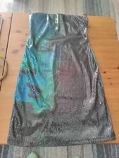 Urban Outfitters XS Beautiful Sequin Bandeau Mini Dress Fully Lined Excellent