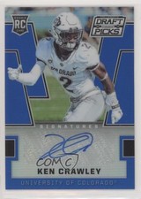 2016 Panini Prizm Collegiate Draft Picks Blue Ken Crawley #281 Auto 1s7