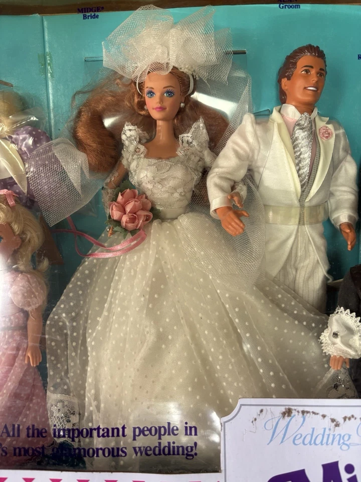 1990 Vintage RARO Toda la fiesta de bodas # 9852 NRFB Foto 3 de 4