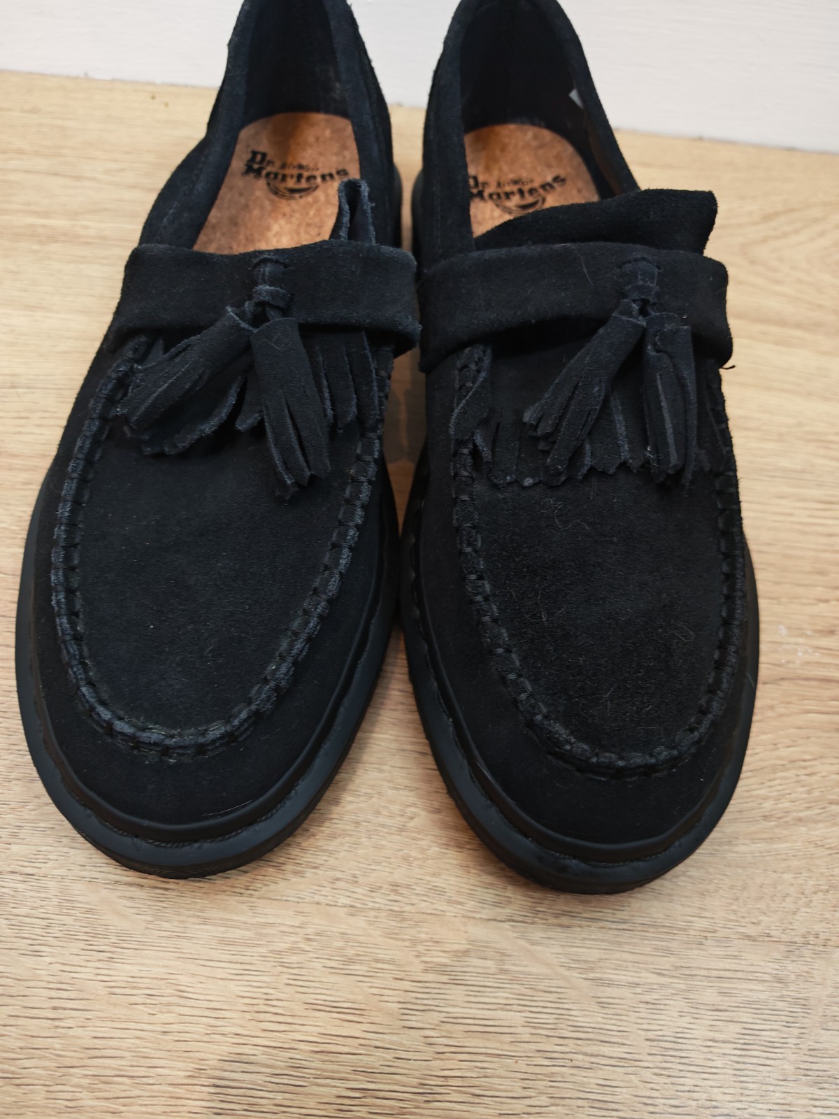 Dr. Martens Adrian Mono Tassel Loafers Black EH Suede UK 9 Men's Slip On image 5