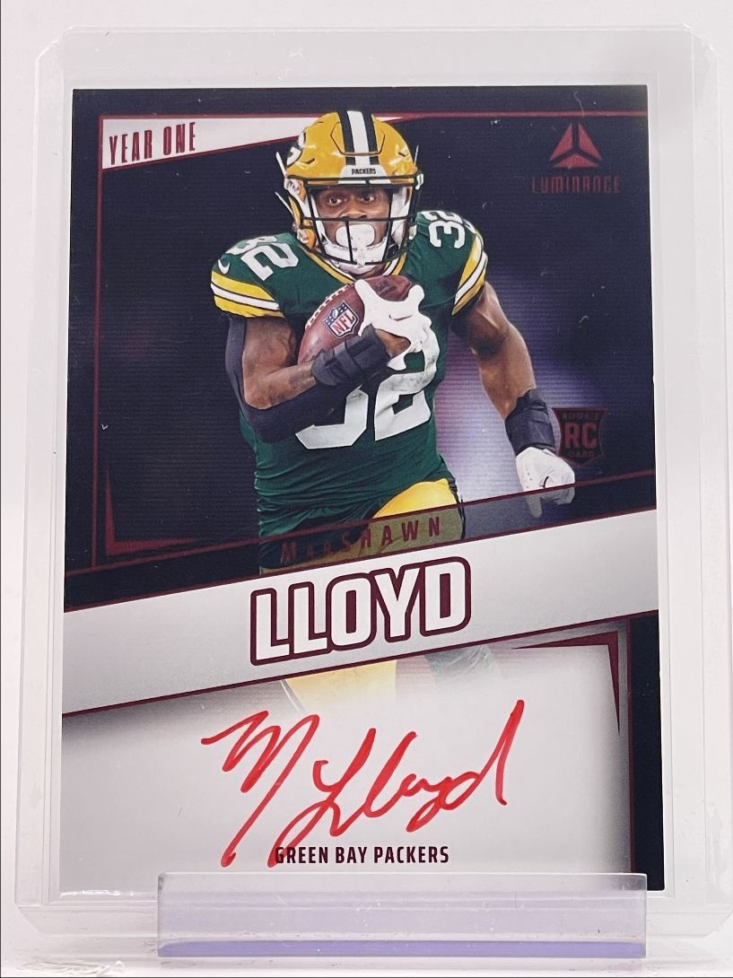 MarShawn Lloyd Panini Luminance Year One Signatures Rps #YOSMLD Red
