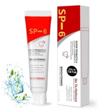 SP-6 Ultra Whitening Toothpaste,Super Probiotic-6 Bright White Toothpaste, Sp6