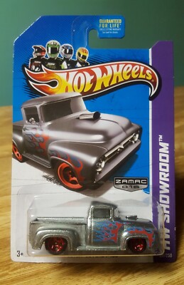 Hot Wheels 2013 Walmart Exclusive ZAMAC Custom '56 Ford F-100 w
