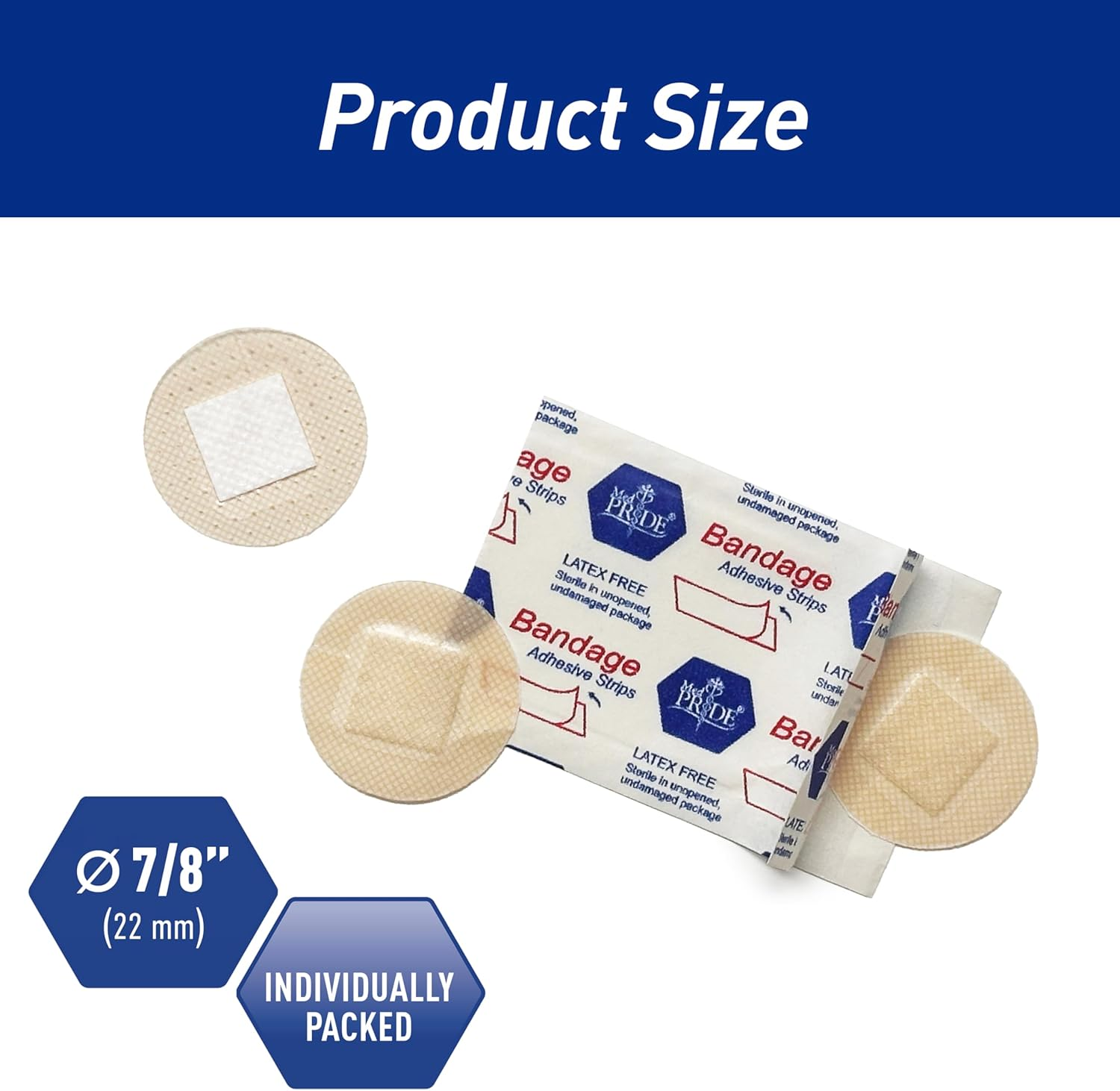 Little round Bandaids, Small Clear Bandages for Face, 100 Pack Sterile ...