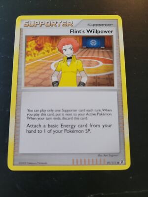 Pokemon Card Rising Rivals 2009 - Flint's Willpower 91/111 