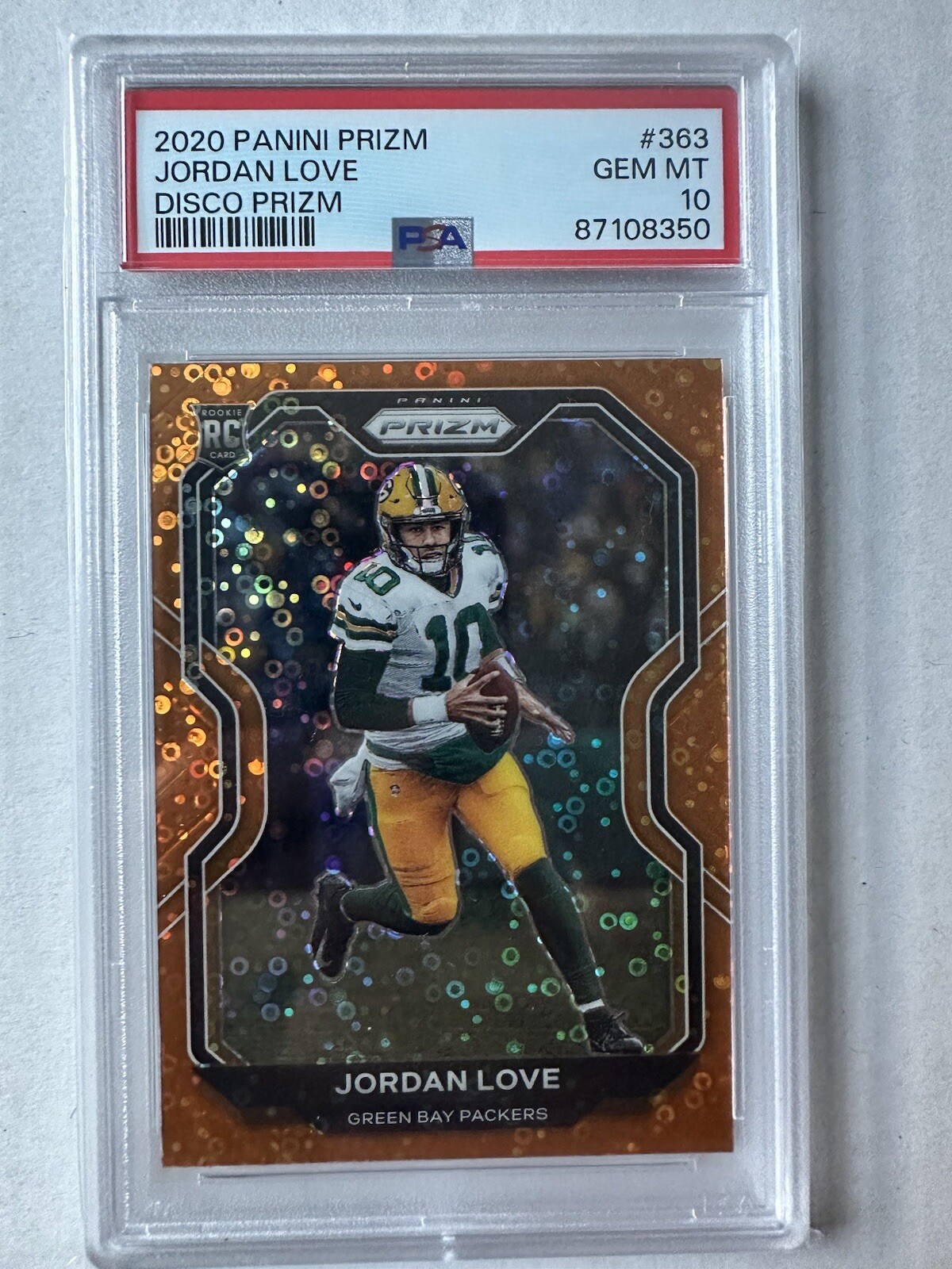 2020 PANINI PRIZM DISCO PRIZM JORDAN LOVE #363 PSA 10