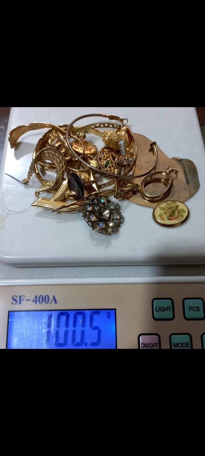 LOT OF GOLD PLATED AND GOLD FILLED JEWELRY SCRAP 100GR eBay