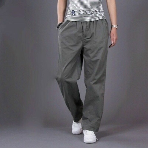 Men Loose Cargo Pants Straight Leg Trousers Plus Size Long Casual Outdoor Casual - 第 5/13 張圖片