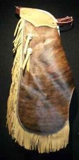Custom Made Leather Kid's Chinks/Brindle Hair On Cowhide Kid's Chaps/Made in USA