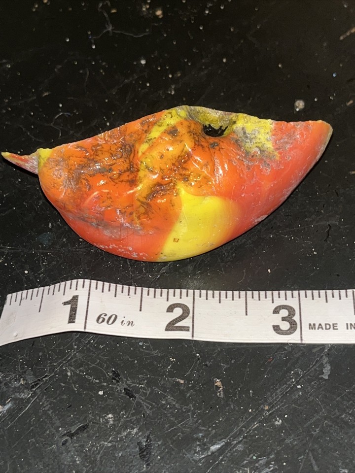 Akro Agate Marble Cullet Antique Glass Prize name Ketchup And Mustard