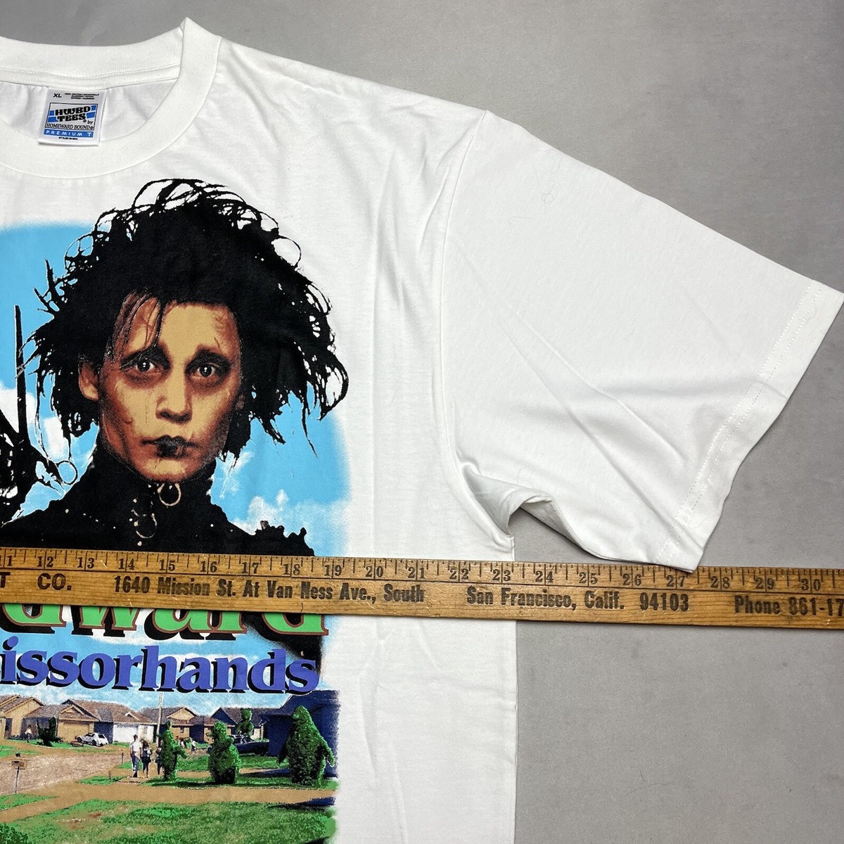 T-shirt Vintage Edward Aux Mains D'argent - Homme Taille XL Noir - Marque M&O KNITS - Occasion Parfait état