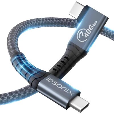 0.3-0.8m USB C to USB C Cable | USB4 40Gbps | 100W 8K Dual 4K | Thunderbolt 4 3