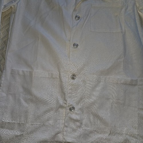 Landau Mens Twill 40.5 inch Knee Length Medical Lab Coat-3139 5 Button 3 Pockets - Picture 8 of 14