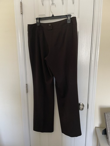 Ann Taylor LOFT Size 10Pants Marisa Trousers Brown Wide Flare Leg - Picture 3 of 5