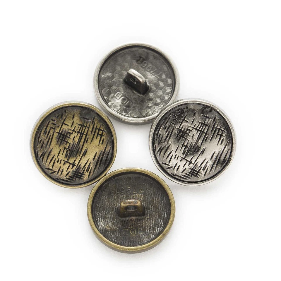 5pcs Retro Metal Buttons for Sewing Repair Gift Crafts Jacket Coat Decor 18/23mm - Image 2 of 4