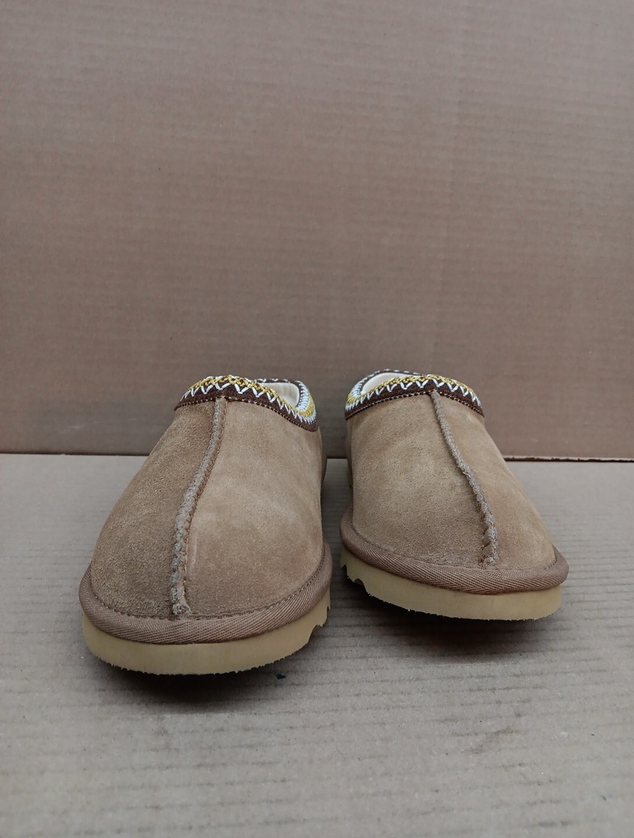 NEW Smiths Workwear Men\'s Tan Suede Moccasin Slippers Shearling Lined  Size 12 Smith main image 2