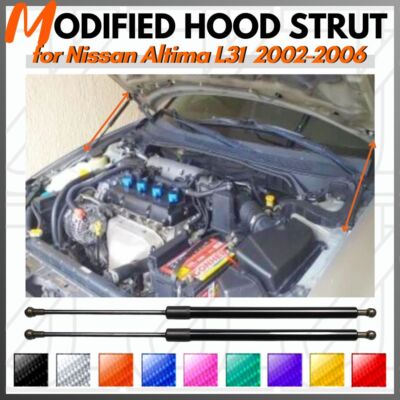 Hood Struts for Nissan Altima L31 2002-2006 Gas Dampers Shock Lift Supports