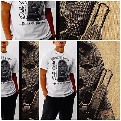 Streetwear t-shirt Medellin cartel king of Cocaine Pablo Escobar premium thug