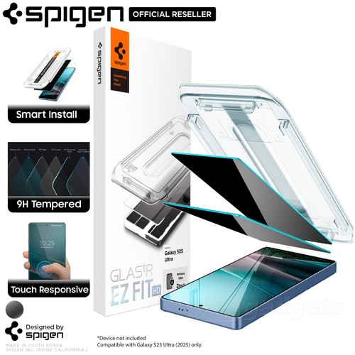 For Galaxy S25/ S24/ Plus/ Ultra Screen Protector SPIGEN EZ Fit Privacy Glass 2P - Picture 2 of 26