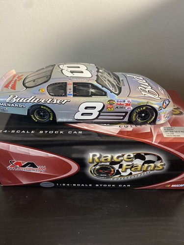 Dale Earnhardt Jr Autographed #8 Budweiser Chrome Signed 1/24 Diecast Jsa Coa - Picture 7 of 15