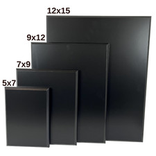 Black Finish Blank Plaque, DIY Craft Black Si...
