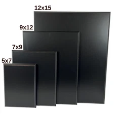 Black Finish Blank Plaque, DIY Craft Black Sign Blank, Multiple Sizes