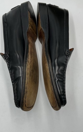 Tod's Womens Black Patent Leather Pebble Heel Driving Shoe Loafers Sz US 6/36.5 - Picture 11 of 15
