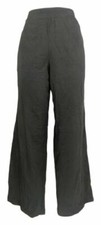 Denim  Co Beach Pull-On Wide Leg Knit Pants-Black-XS-A305631-NEW