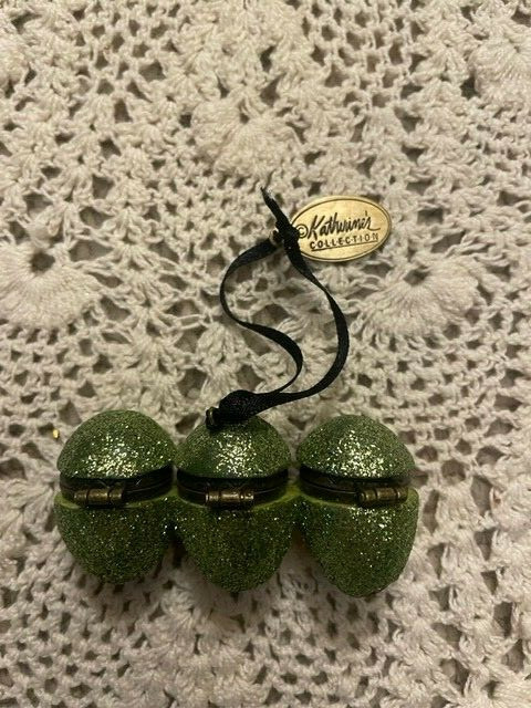 Katherines Collection Glittery Tri-Olive Hinged Ornament | eBay