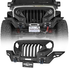 Off-road Mad Max Grill Front Bumper Heavy Duty Steel Fit 07-18 Jeep Wrangler Jk Off-road Mad Max Grill Front Bumper Heavy Duty Steel Fit 07-18 Jeep Wrangler Jk