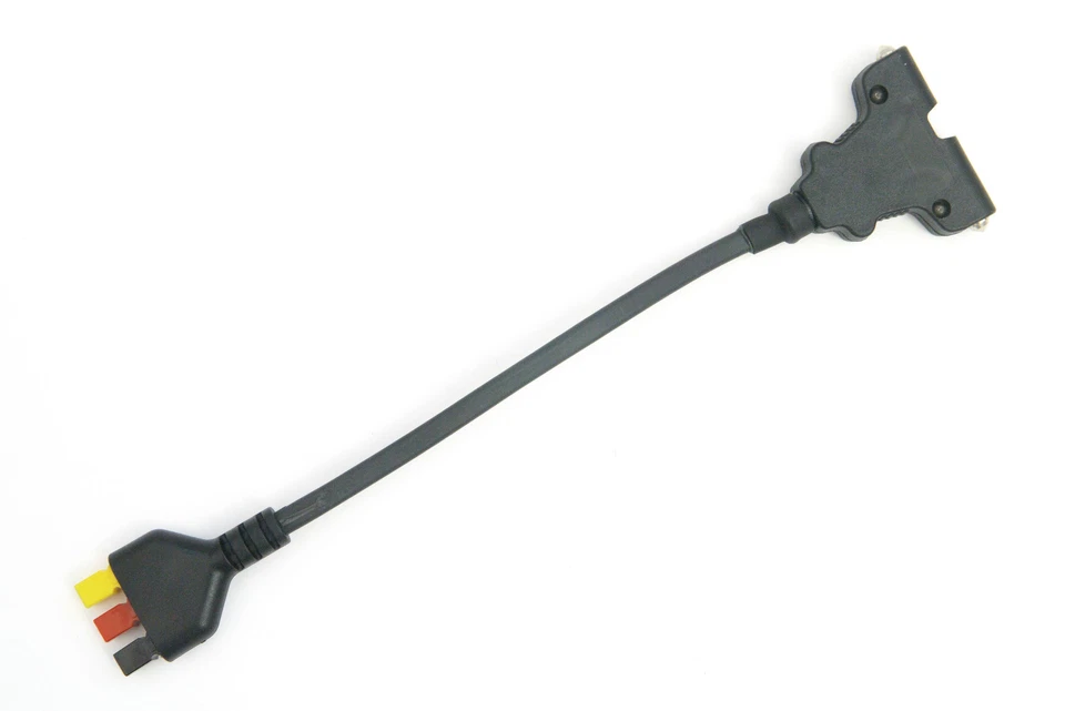 Batteriekabel für Powercaddy FW3, 5 & 7 mit rot gelb schwarzem Stecker & T/Bar