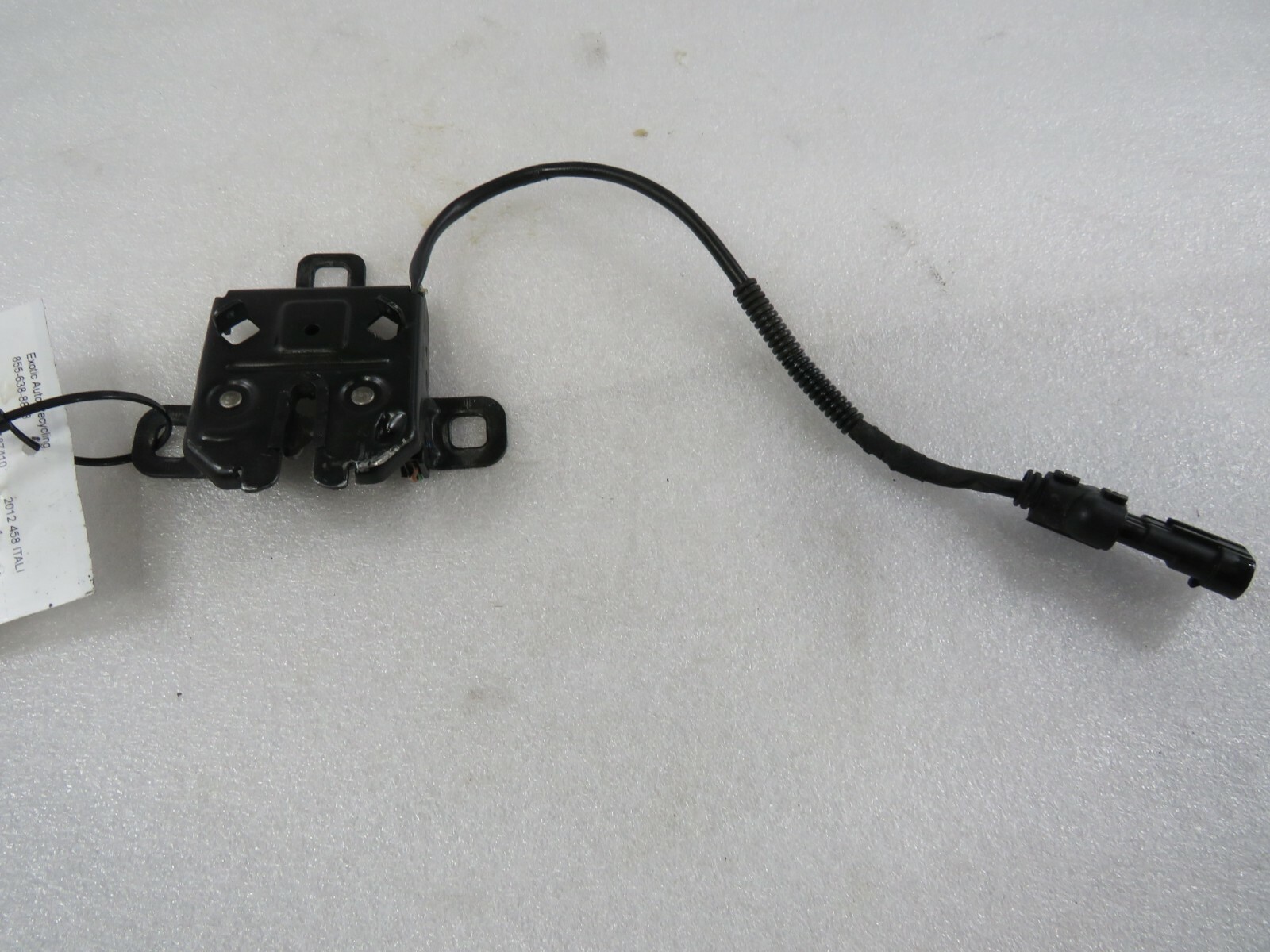 Ferrari 458 Italia Spider, 488, Deck Lid Latch, Used, P/N 84076100