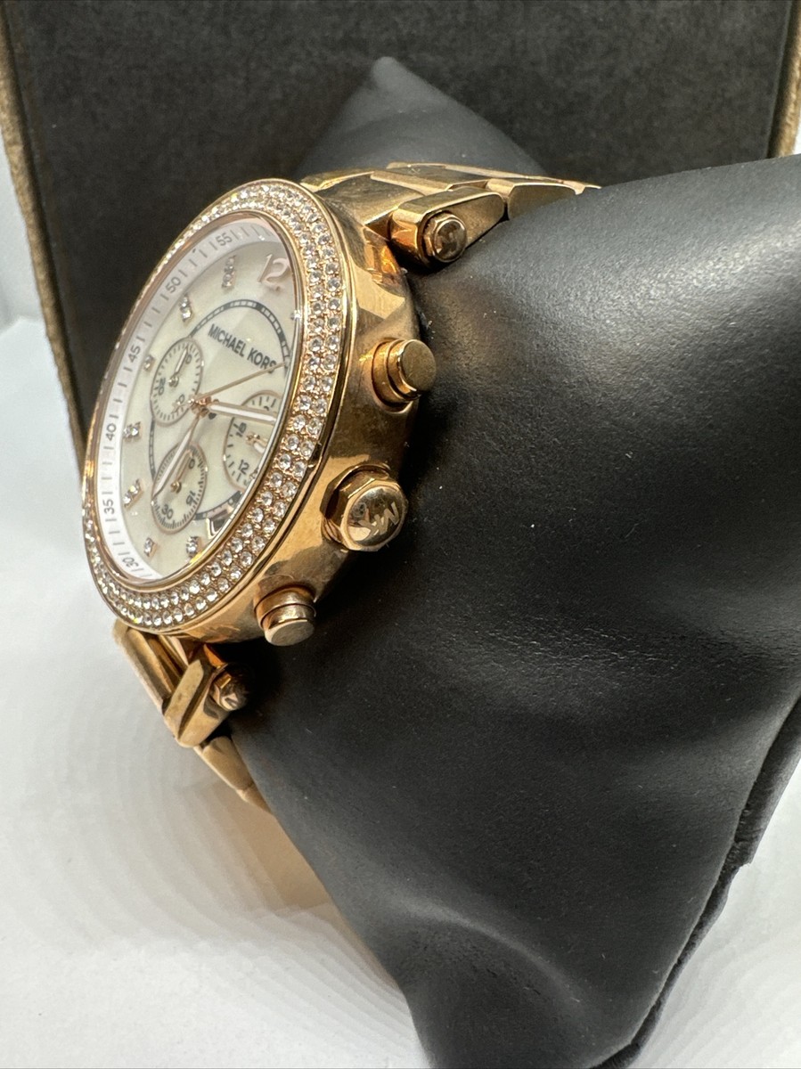 Michael Kors Parker MK5491 Women\'s Gold Stainless Steel Analog Dial Watch JNA199 Michael Kors Parker Watch – Ritzy Store main image 4
