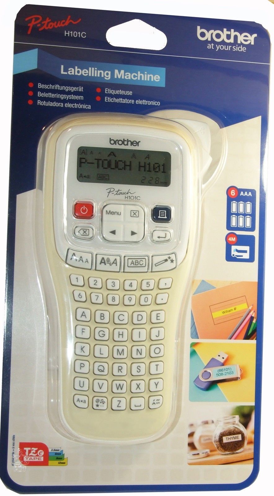 Brother Label printer Handheld Labelling PTouch H101C Label Tape