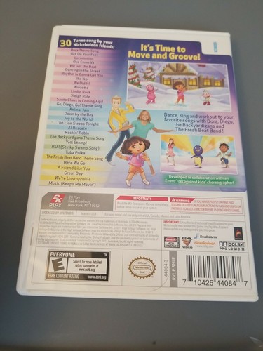 Juego y estuche Nickelodeon Dance (Nintendo Wii, 2011) sin manual. PROBADO - Imagen 2 de 3