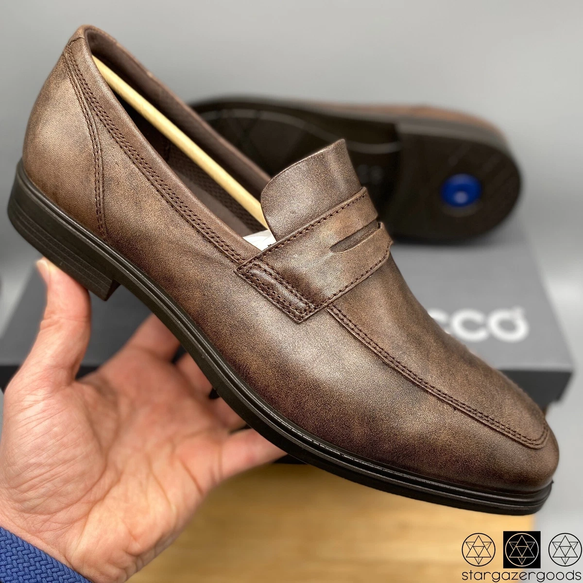 Ecco men's boston penny clearance loafer