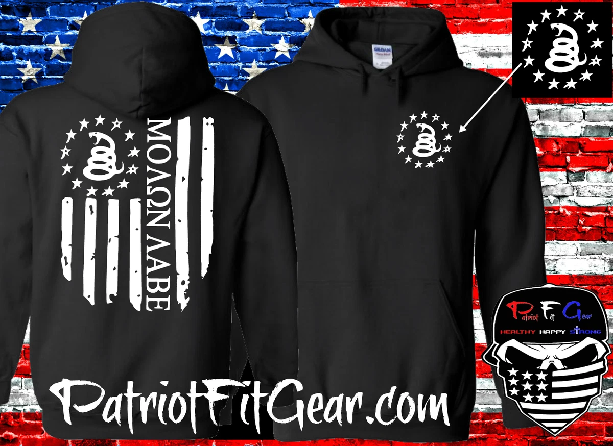 Hoodie Molon Labe Come And Take It Snake Gun Rights Custom Black Sweatshirt