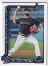 2025 Topps MLB Baseball Series 1 No. 335 Sandy Alcantara Marlins