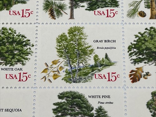 Scott #1764 - 67 American Trees 15 Cent Full Mint Sheet of 40 MNH OG - Picture 8 of 11