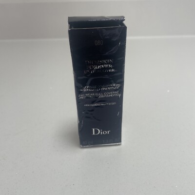 Dior Diorskin FOREVER Undercover Foundation in 080 Ebony - 40ml BESCHÄDIGTE BOX